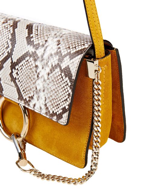 chloe faye bag small|chloe faye python bag.